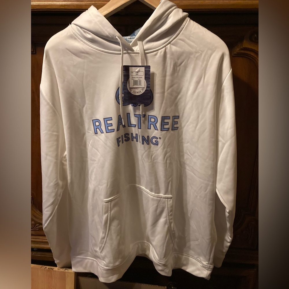 RealTree Fishing 2xl white hoodie